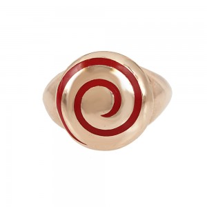 Chevalier ring Silver 925 Pink gold plated Code 007817