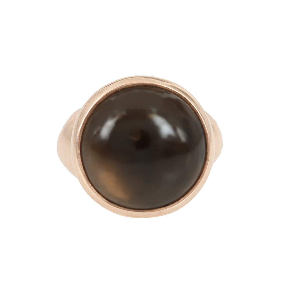 Δαχτυλίδι Σεβαλιέ από ασήμι 925 βαθμών Επιχρυσωμένο με ροζ χρυσό Κωδικός 007818