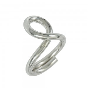 Ring of Silver 925 White gold plated Code 007828