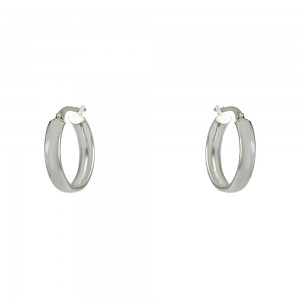 Earrings of white gold plated Silver 925 Code 008699