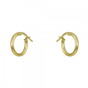 Earrings of yellow gold plated Silver 925 Code 008708