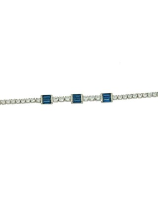 Βραχιόλι Ασήμι 925 βαθμών Επιπλατινωμένο Κωδικός 009498