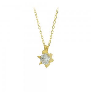 Necklace of Silver 925 Yellow gold plated Code 010809