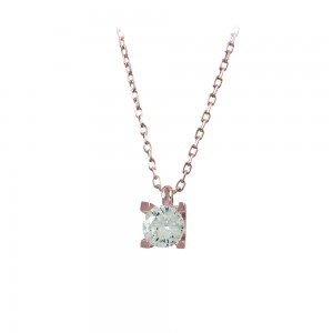 Necklace of Silver 925 Pink gold plated Code 010845