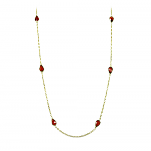 Necklace of Silver 925 Yellow gold plated Code 011906