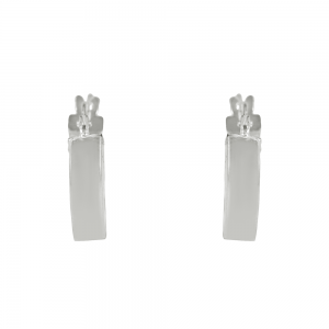 Earrings of white gold plated Silver 925 Code 011909