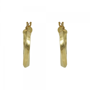 Earrings of yellow gold plated Silver 925 Code 011910