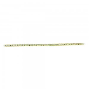 Bracelet of 925 Silver Riviera Yellow gold plated Code 012304