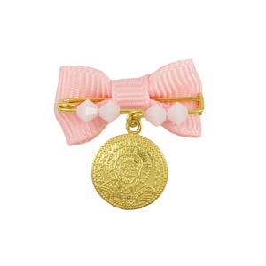 Christian pendant with brooch Silver 925 Yellow gold plated Code 012685