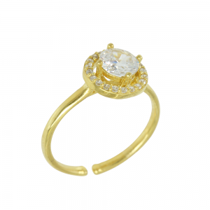 Ring of Silver 925 Yellow gold plated Code 012696