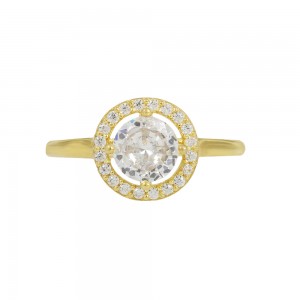 Ring of Silver 925 Yellow gold plated Code 012696
