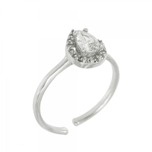 Ring of Silver 925 White gold plated Code 012699