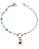 Παιδικό βραχιόλι Hello Kitty Ασήμι 925 βαθμών Επιπλατινωμένο Κωδικός 014551