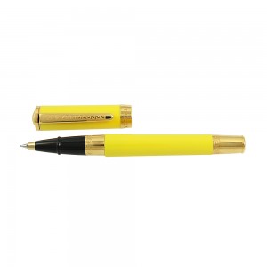 Pen Versace Olympia Roller Black 1.5mm Code 007876 Yellow gold Plated