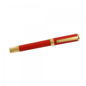 Pen Versace Olympia Roller Black 1.5mm  Code 007879 Yellow gold Plated
