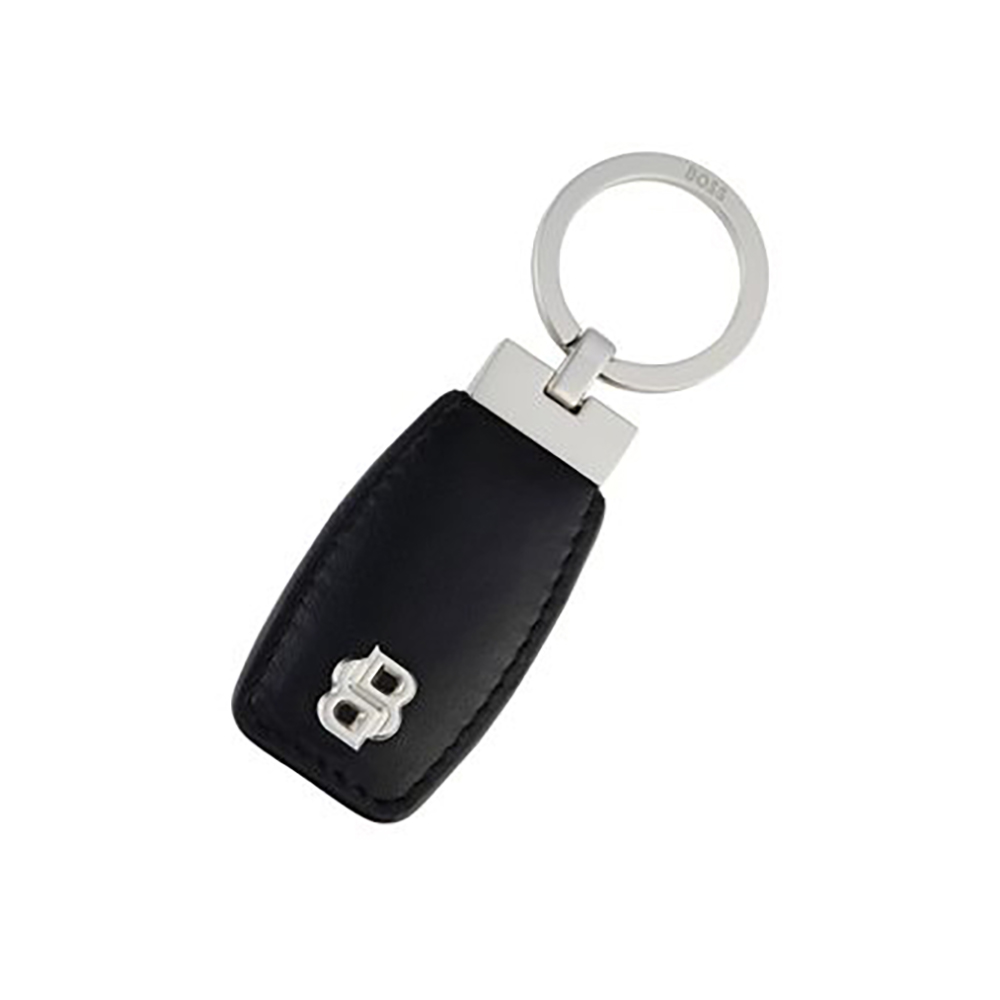 Hugo Boss Μπρελόκ Double B Black & Chro Κωδικός HAK519B