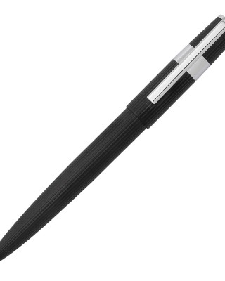 Hugo Boss Στυλό Ballpoint pen Gear Pinstripe Black / Chrome Κωδικός HSV2854A