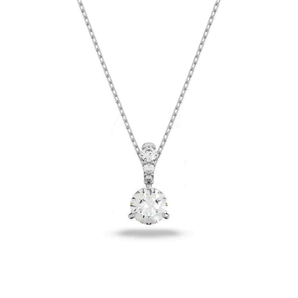 Swarovski Κολιέ Timeless 5472635 Επιπλατινωμένο
