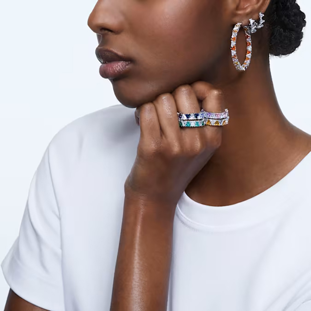Swarovski Δαχτυλίδι Millenia cocktail 5610734 Επιροδιωμένο