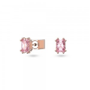 Swarovski earrings Stilla 5639136 Pink gold plated