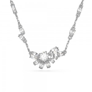 Swarovski necklace Gema 5644683 White tone plated