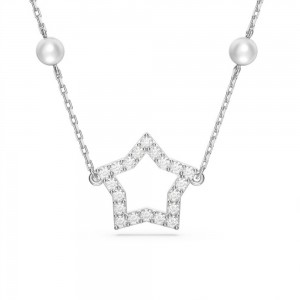 Swarovski necklace Stella 5645379 White tone plated