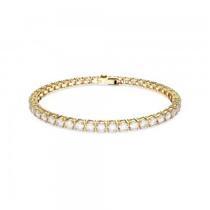 Swarovski Βραχιόλι Matrix Tennis 5657664 Επιχρυσωμένο με κίτρινο χρυσό