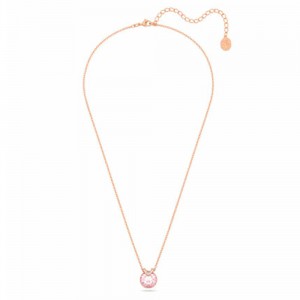 Swarovski necklace Bella V 5662088 Pink gold plated