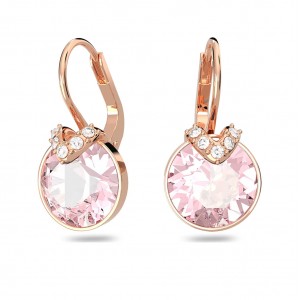 Swarovski earrings Bella V 5662114 Pink gold plated