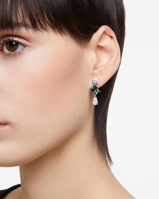 Swarovski Σκουλαρίκια Mesmera 5665878 Επιροδιωμένο