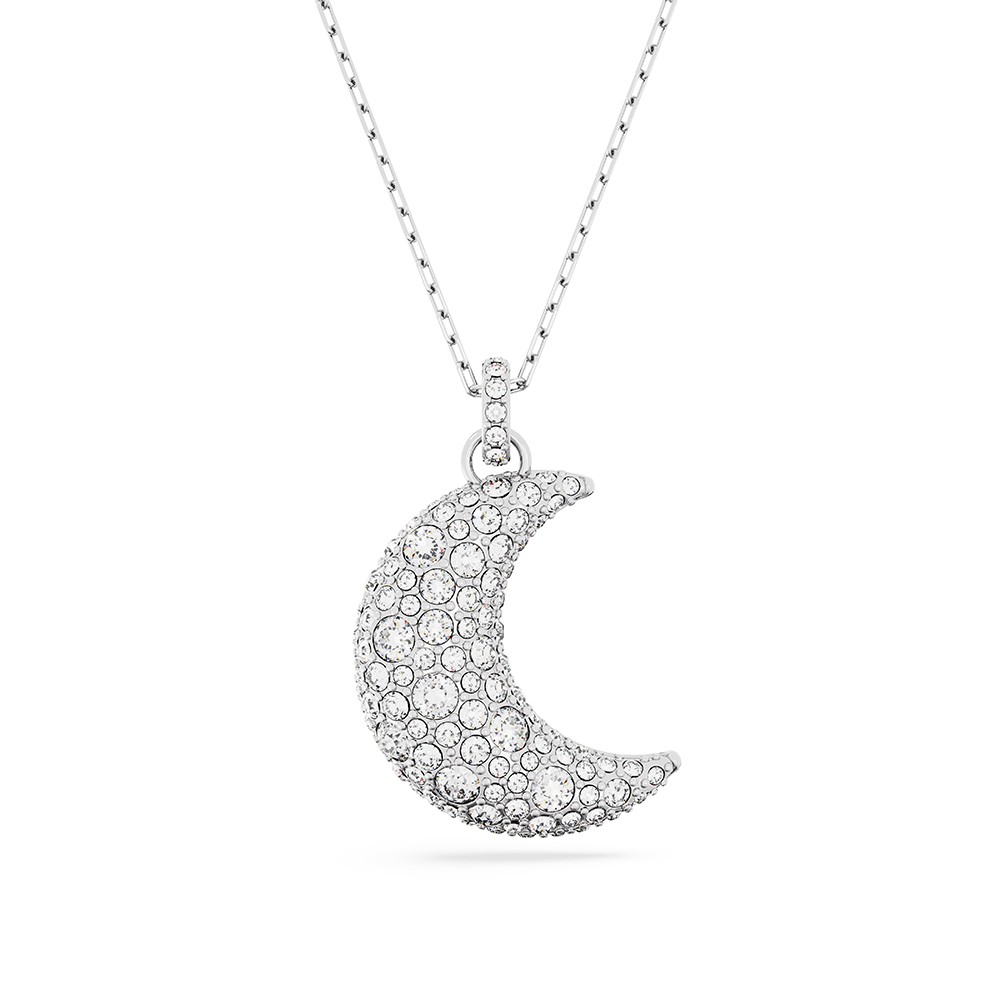 Swarovski Κολιέ Luna 5666181 Επιπλατινωμένο