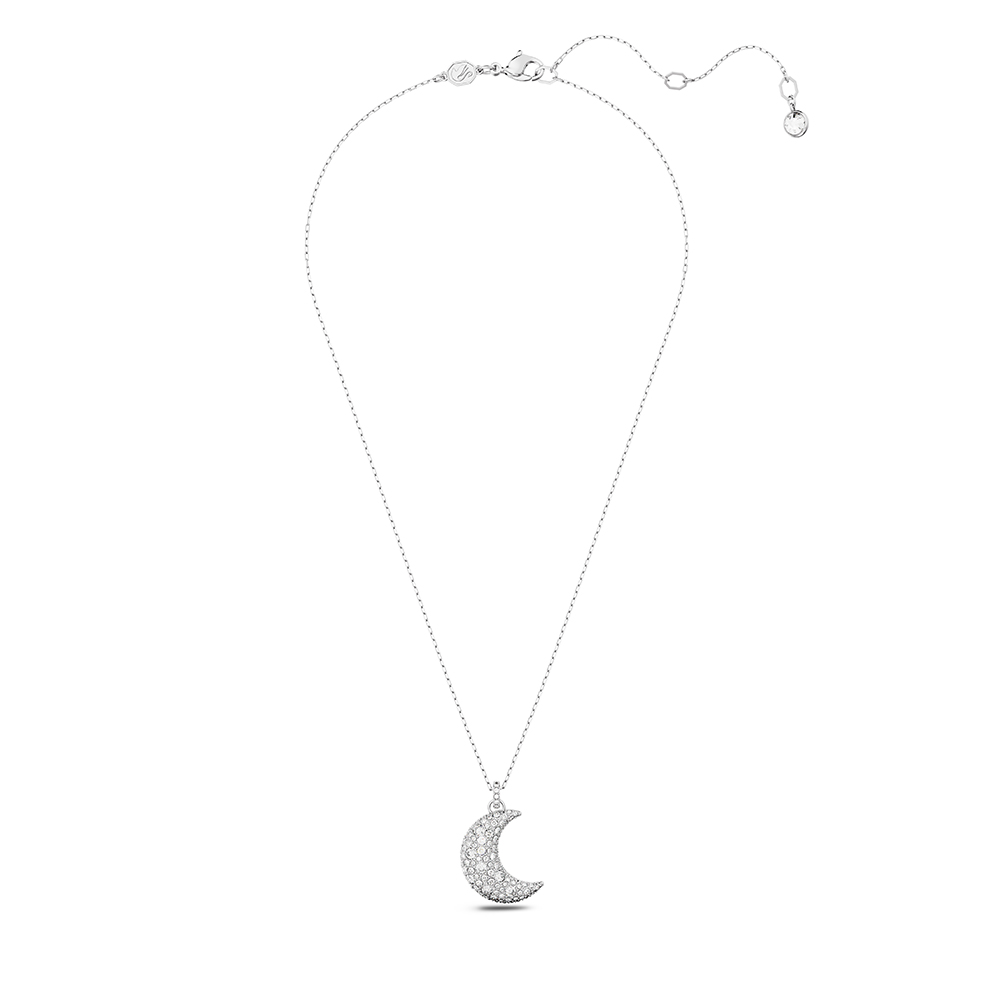 Swarovski Κολιέ Luna 5666181 Επιπλατινωμένο