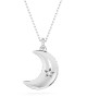 Swarovski Κολιέ Luna 5666181 Επιπλατινωμένο
