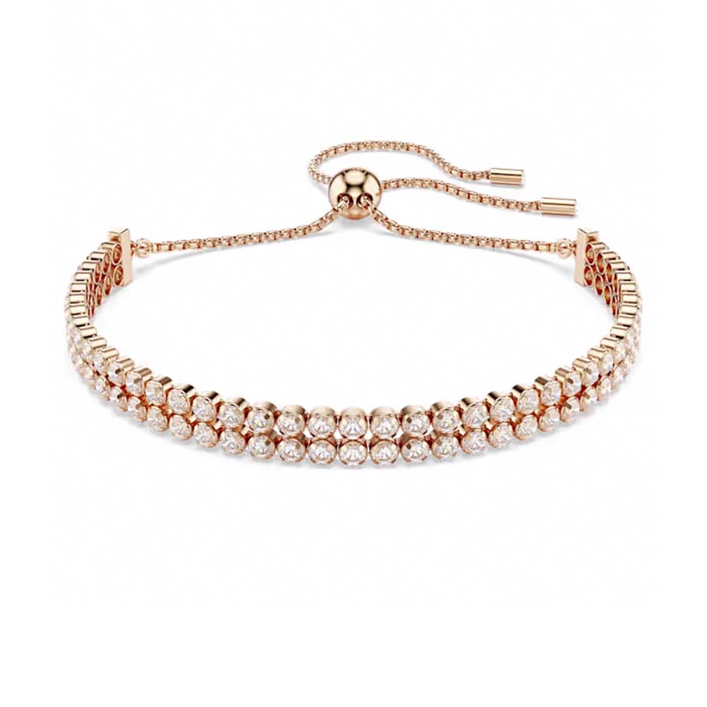 Swarovski Βραχιόλι Matrix Tennis 5677823 Επιχρσωμένο με ροζ χρυσό