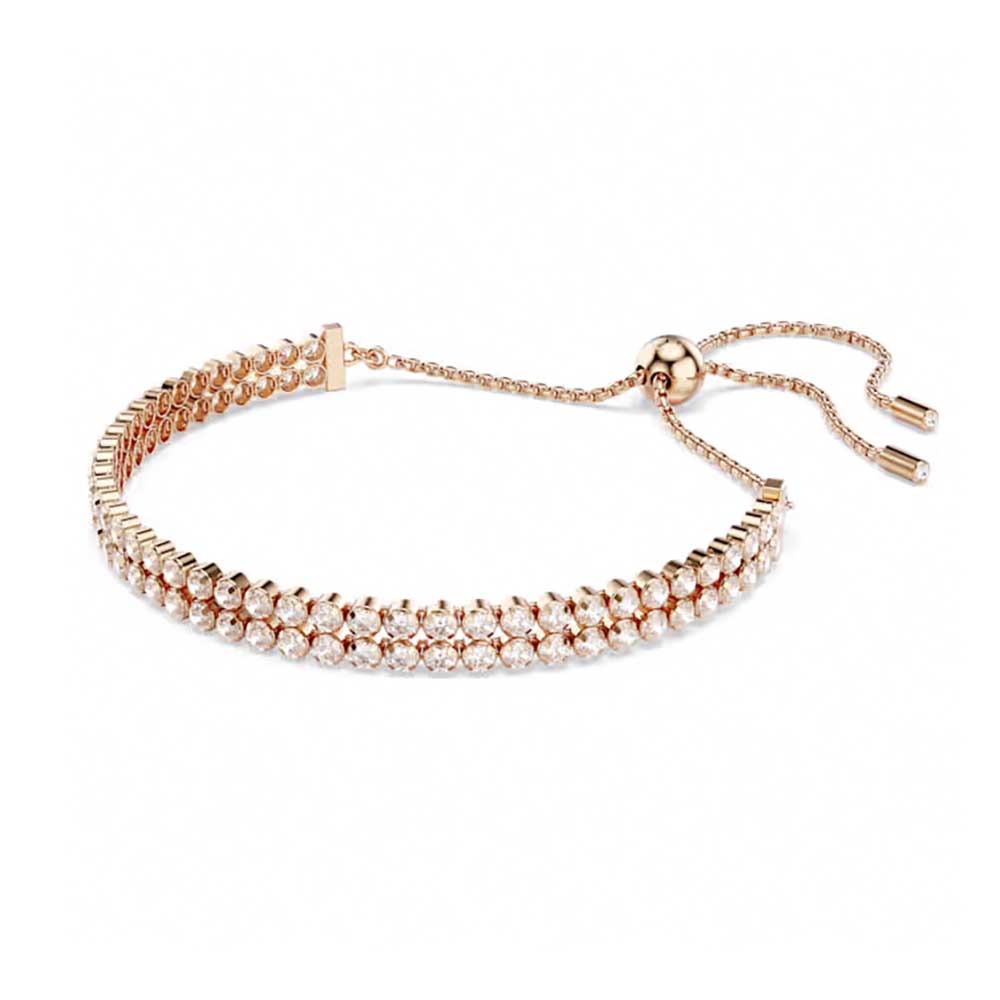 Swarovski Βραχιόλι Matrix Tennis 5677823 Επιχρσωμένο με ροζ χρυσό