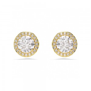 Swarovski Σκουλαρίκια Una Angelic 5686637 Επιχρυσωμένα με κίτρινο χρυσό