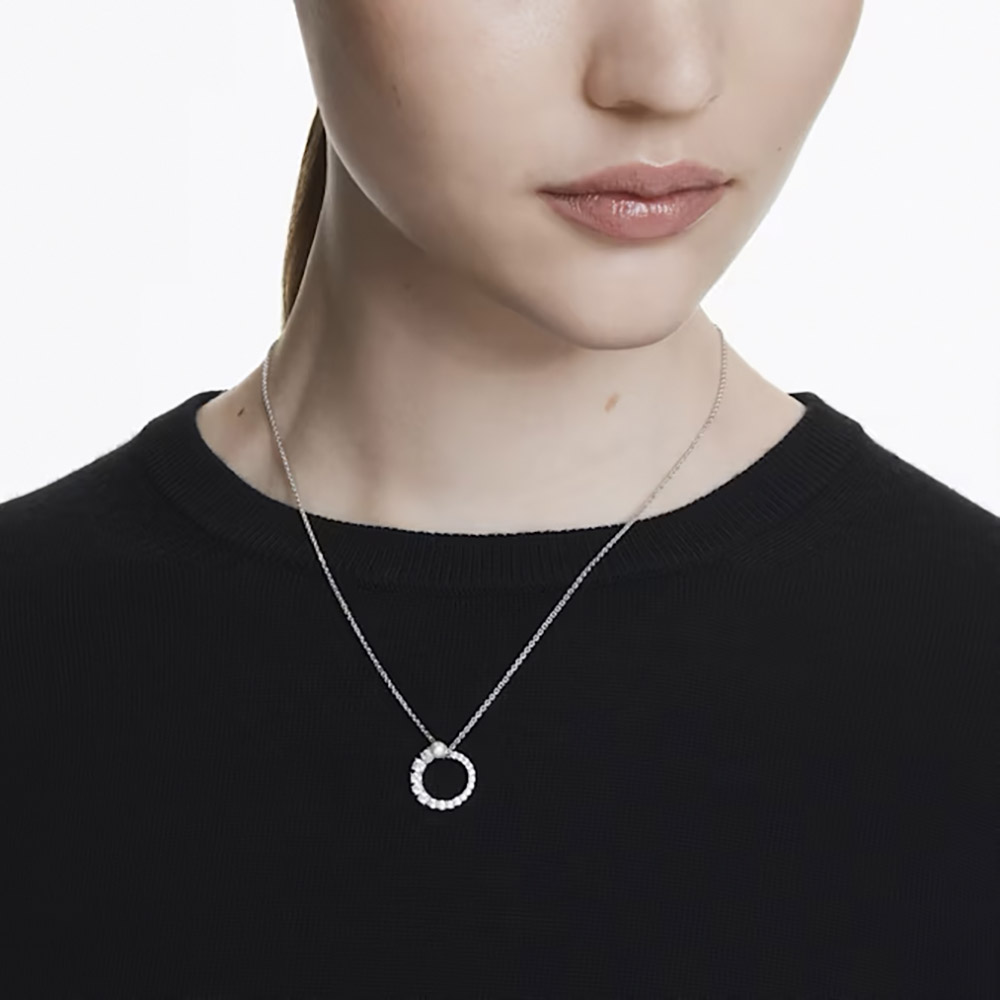 Swarovski Κολιέ Matrix 5688751 Επιπλατινωμένα