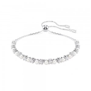 Swarovski Βραχιόλι Matrix 5689633 Επιπλατινωμένο