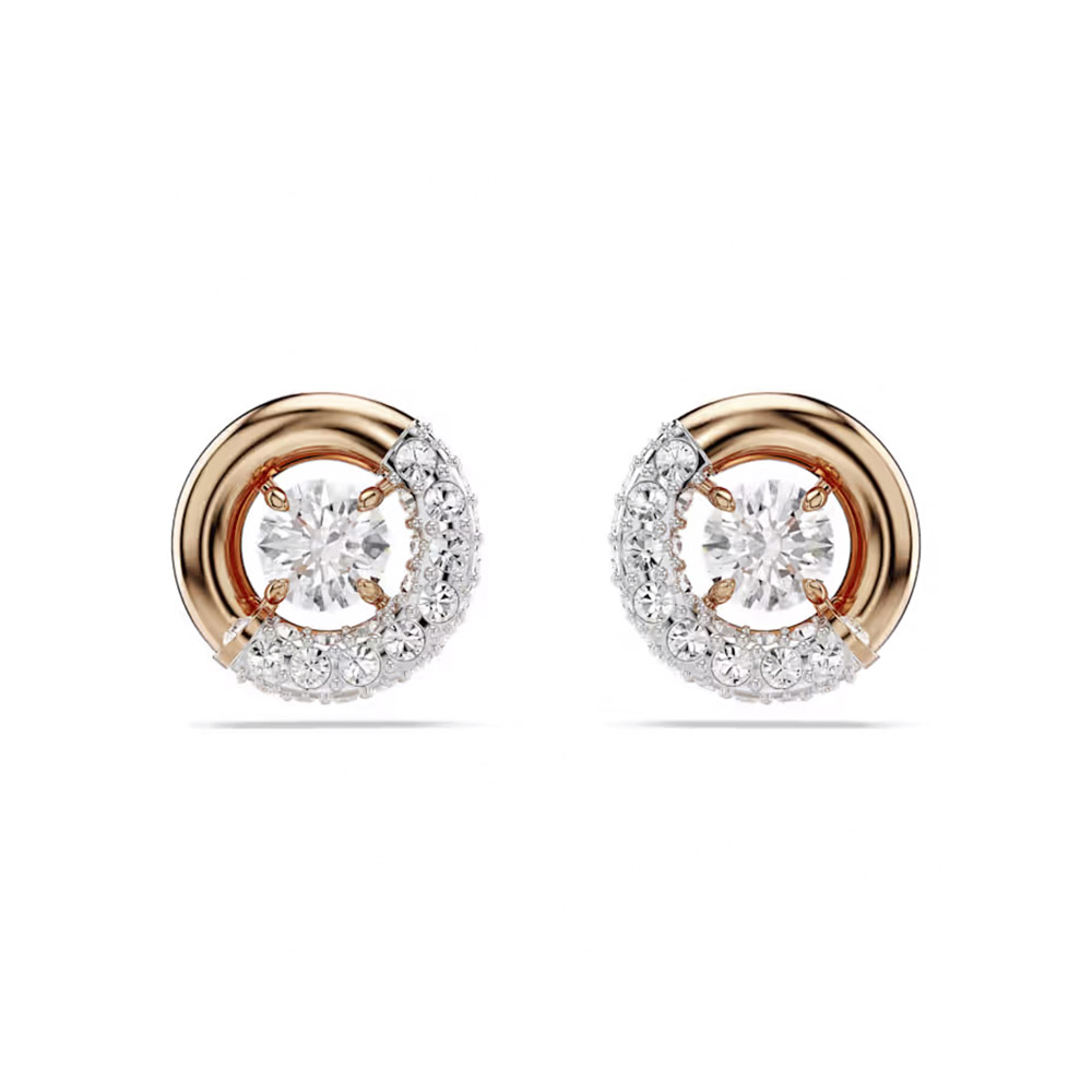 Swarovski Σκουλαρίκια Dextera 5692258 Επιχρυσωμένα με ροζ χρυσό
