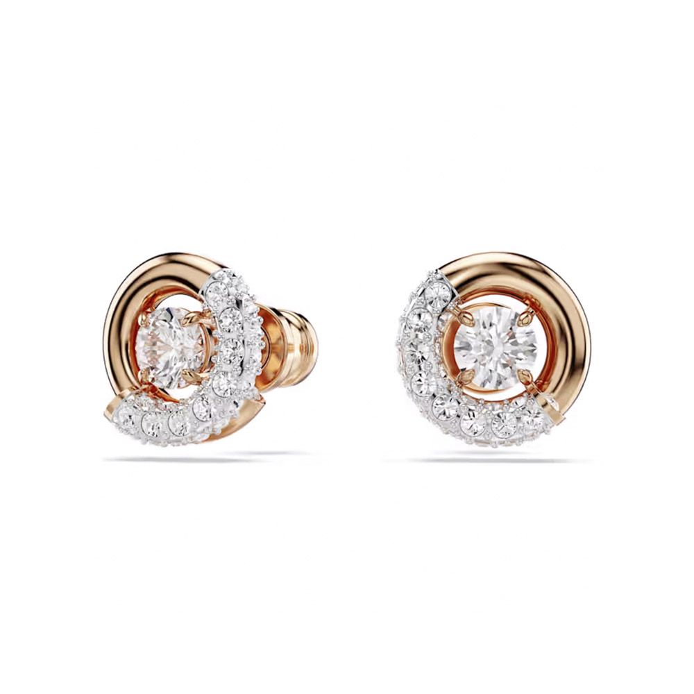 Swarovski Σκουλαρίκια Dextera 5692258 Επιχρυσωμένα με ροζ χρυσό