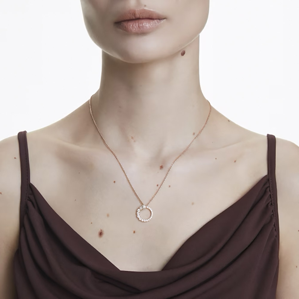 Swarovski Κολιέ Matrix 5692265 Επιχρυσωμένο με ροζ χρυσό