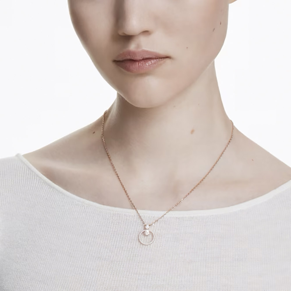 Swarovski Κολιέ Constella 5692266 Επιχρυσωμένο με ροζ χρυσό