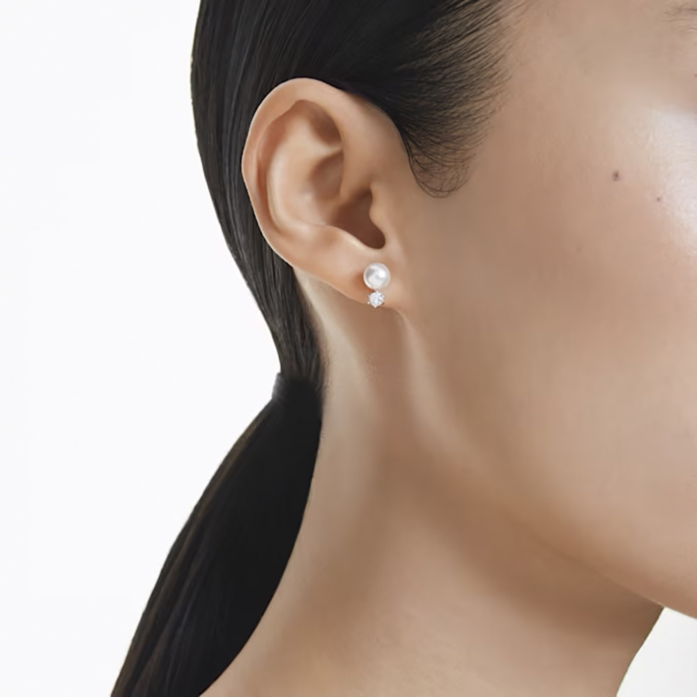 Swarovski Σκουλαρίκια Matrix 5694225 Επιπλατινωμένο