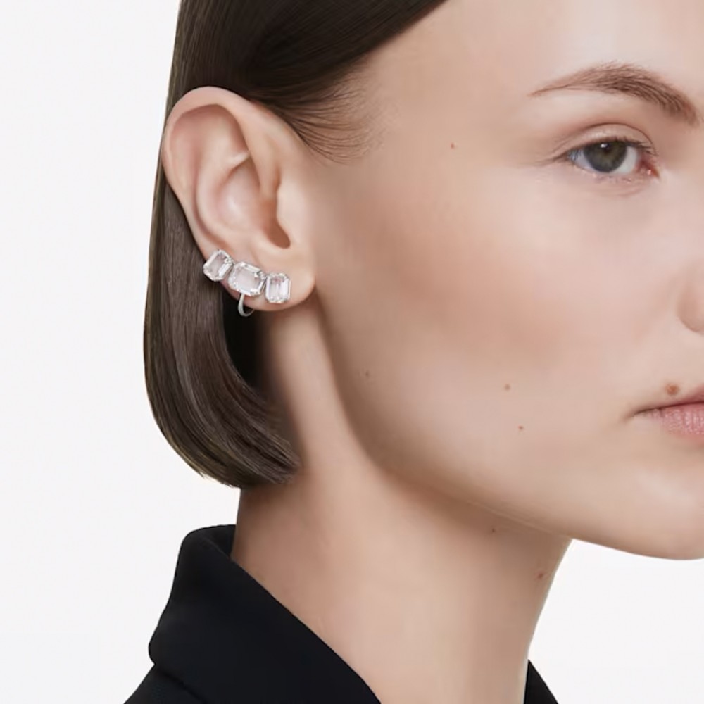 Swarovski Σκουλαρίκια με κλιπ Millenia 5701274 Επιροδιωμένο