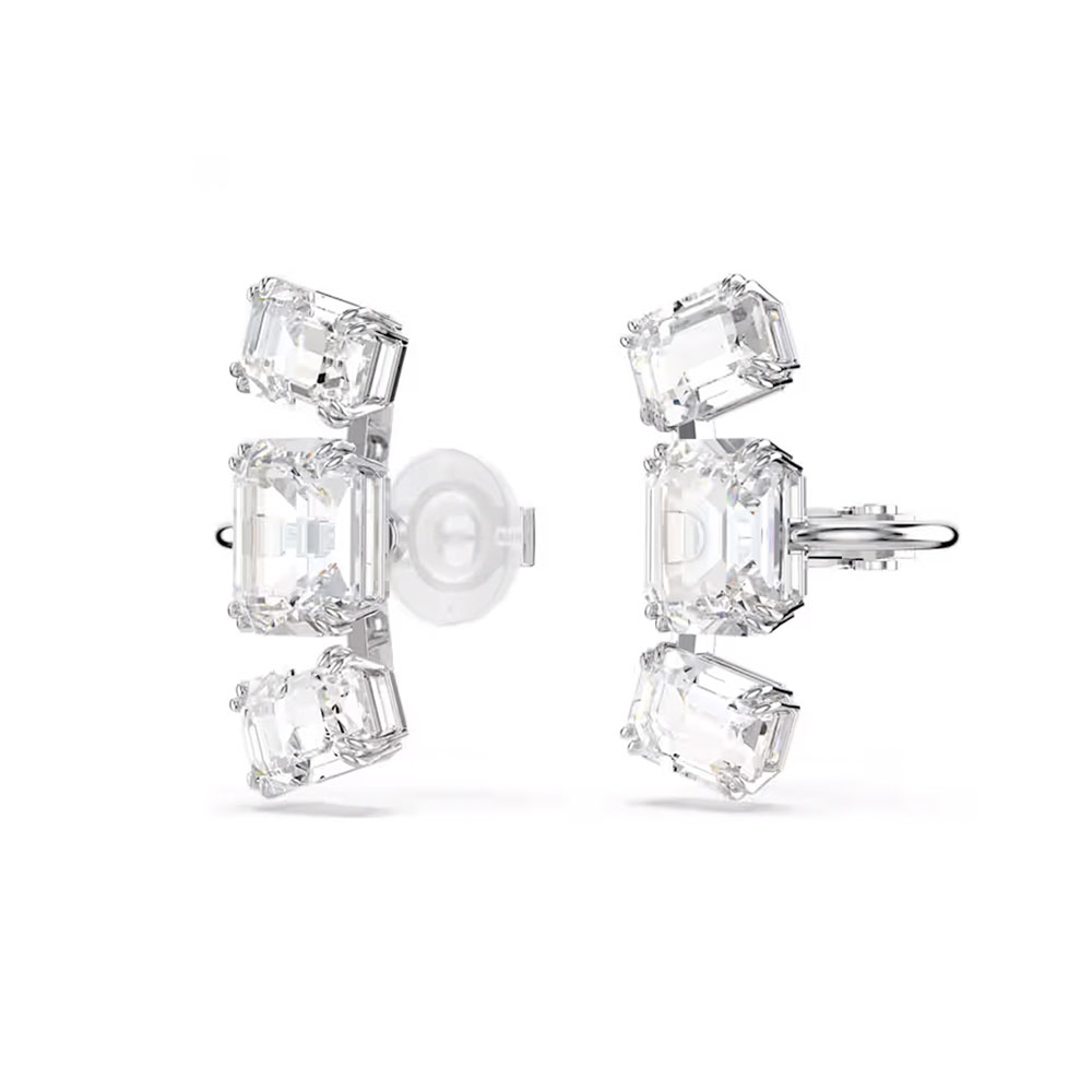 Swarovski Σκουλαρίκια με κλιπ Millenia 5701274 Επιροδιωμένο