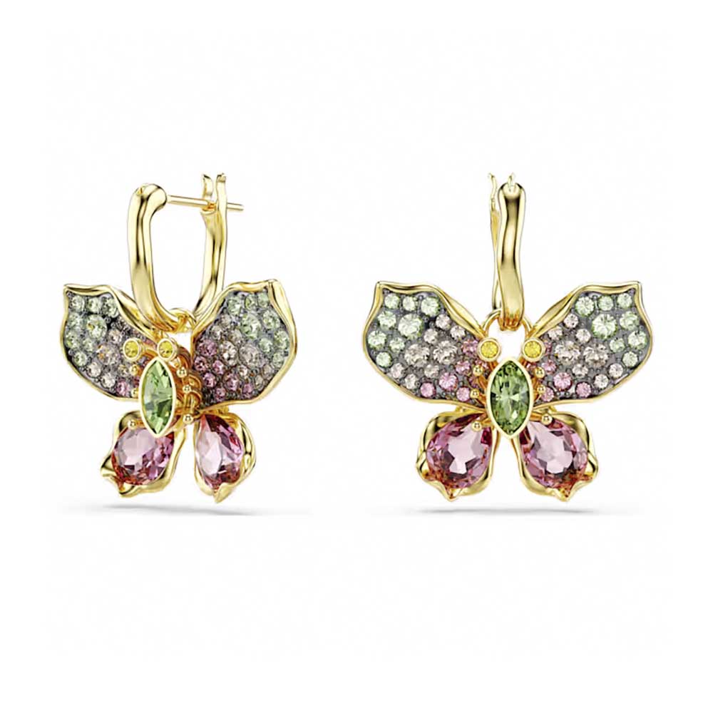 Swarovski Σκουλαρίκια Idyllia 5709953 Επιχρυσωμένα με κίτρινο χρυσό