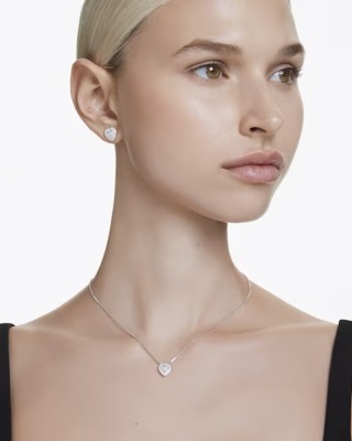 Swarovski Σετ Κολιέ & Σκουλαρίκια  5720849 Επιροδιωμένο Ariana Grande Edition