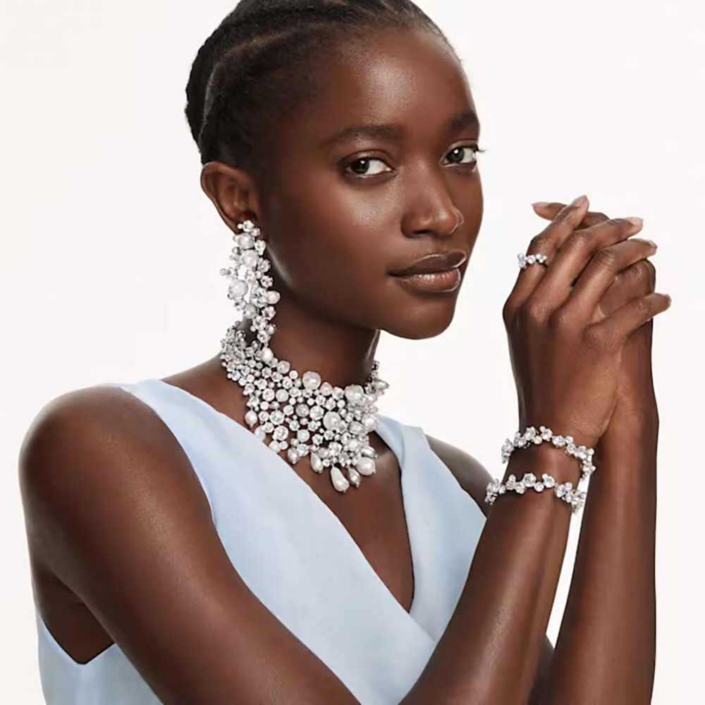 Swarovski Βραχιόλι Constella 5722469 Επιροδιωμένο