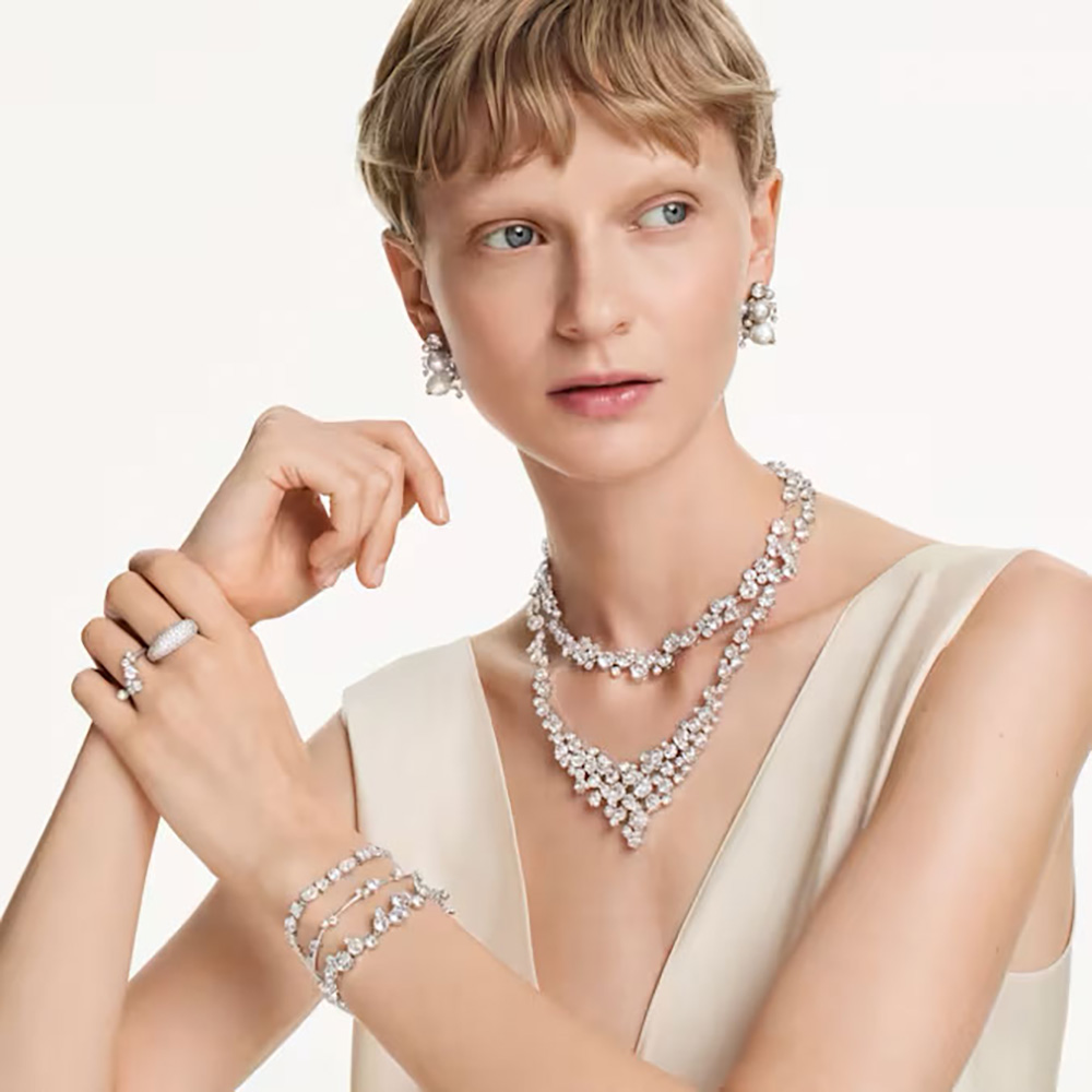 Swarovski Βραχιόλι Constella 5722469 Επιροδιωμένο
