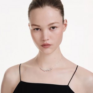 Swarovski Κολιέ Constella 5722473 Επιροδιωμένο